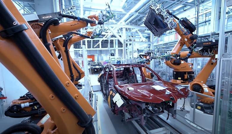 BMW automation robotics line